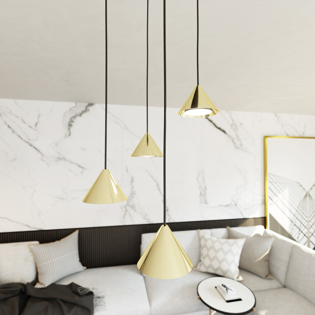 Elit 4 premium pendellampe guld