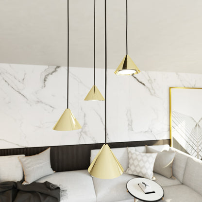 Elit 4 premium pendellampe guld