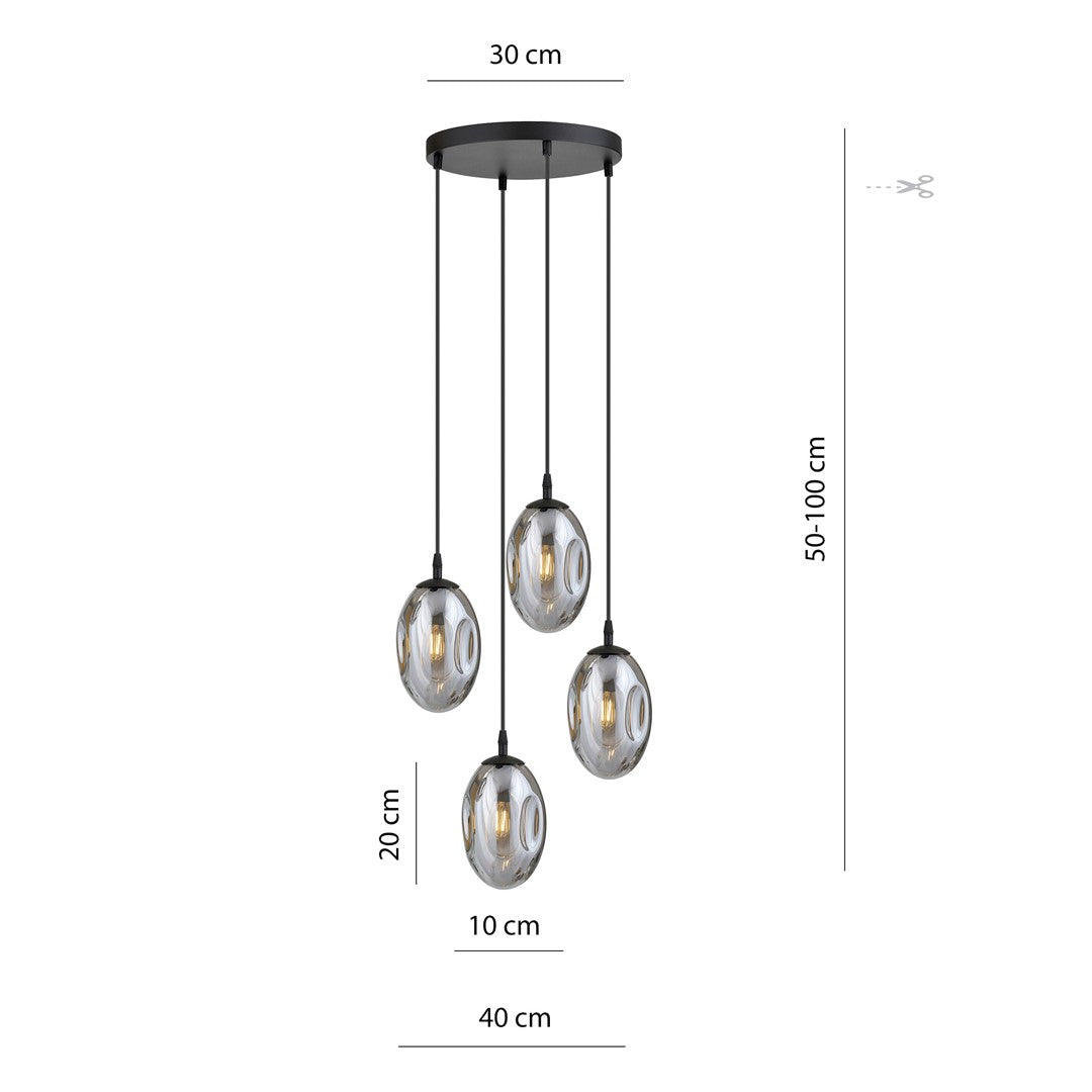 Astral 4 premium pendellampe grafit