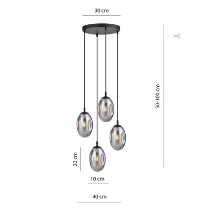 Astral 4 premium pendellampe grafit