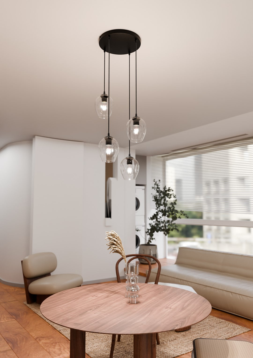 Istar 4 premium pendellampe sort/gennemsigtig