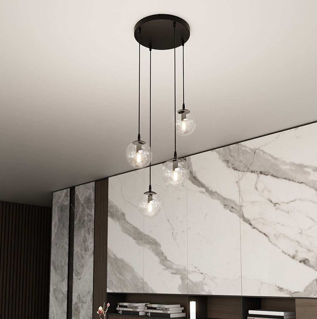 Cosmo 4 premium pendellampe transparent