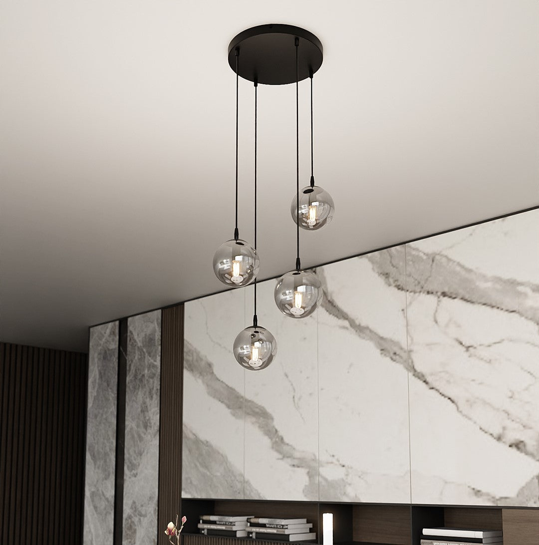 Cosmo 4 premium pendant light graphite