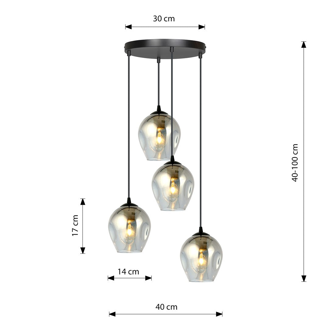 Istar 4 premium pendellampe sort/grafit