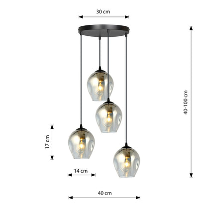Istar 4 premium pendellampe sort/grafit