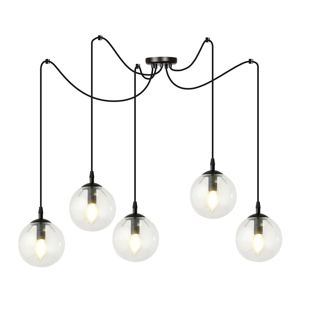 Gigi 5 pendellampe transparent