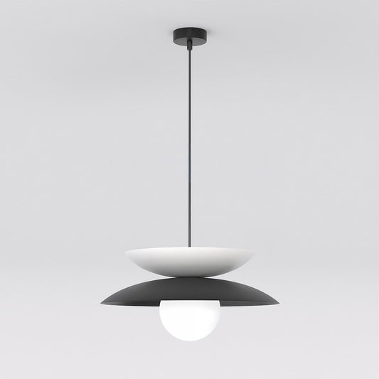 Nagoya 1 pendellampe sort/hvid
