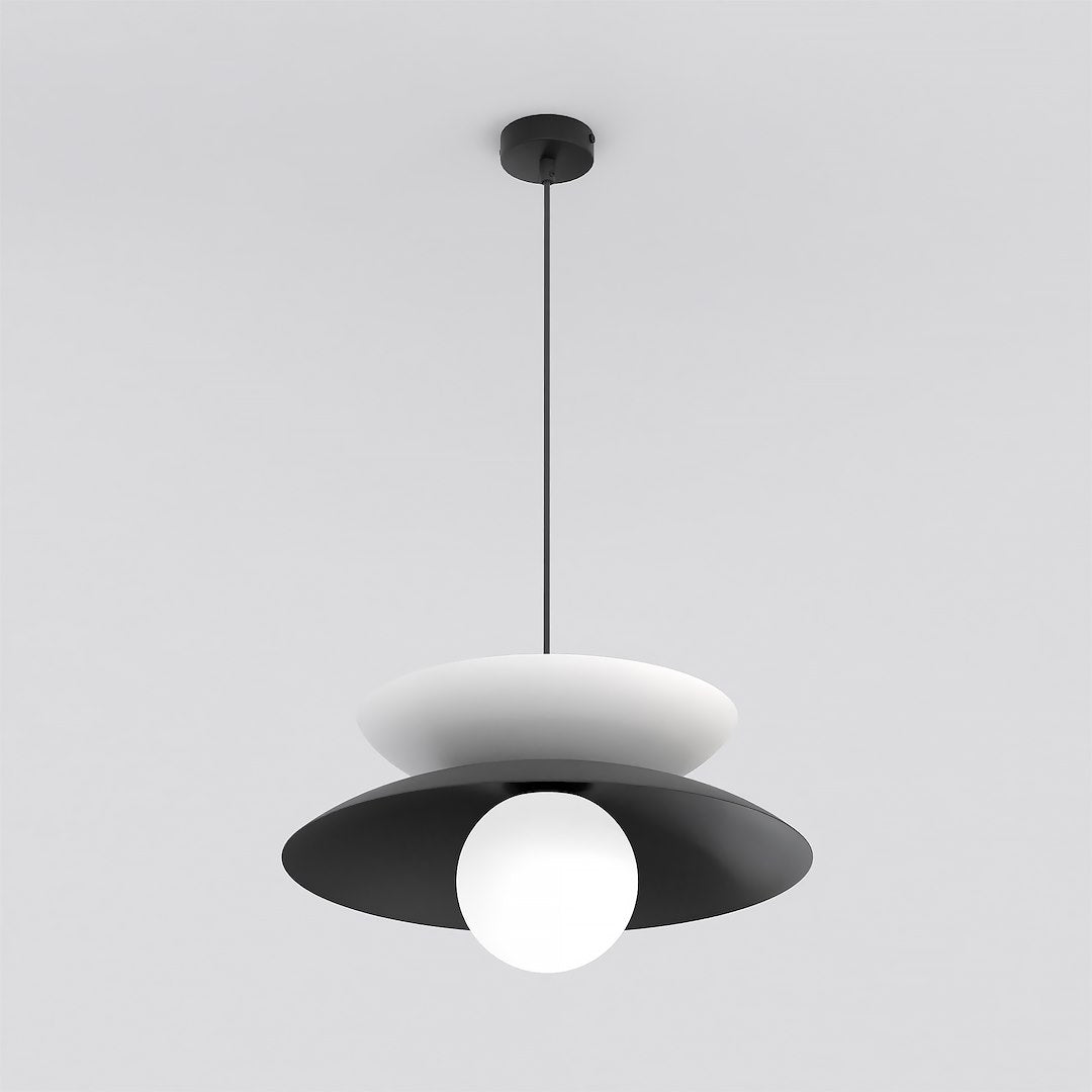 Nagoya 1 pendellampe sort/hvid
