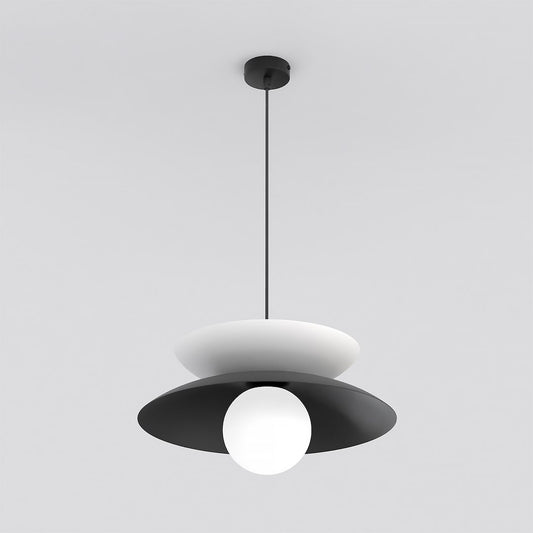 Nagoya 1 pendellampe sort/hvid