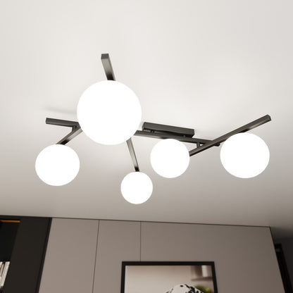 Smart 5 ceiling lamp black/opal