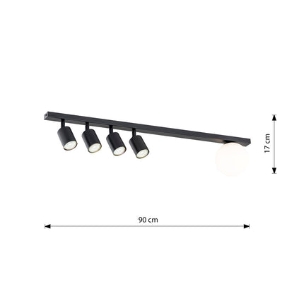 Baster 5 loftlampe sort