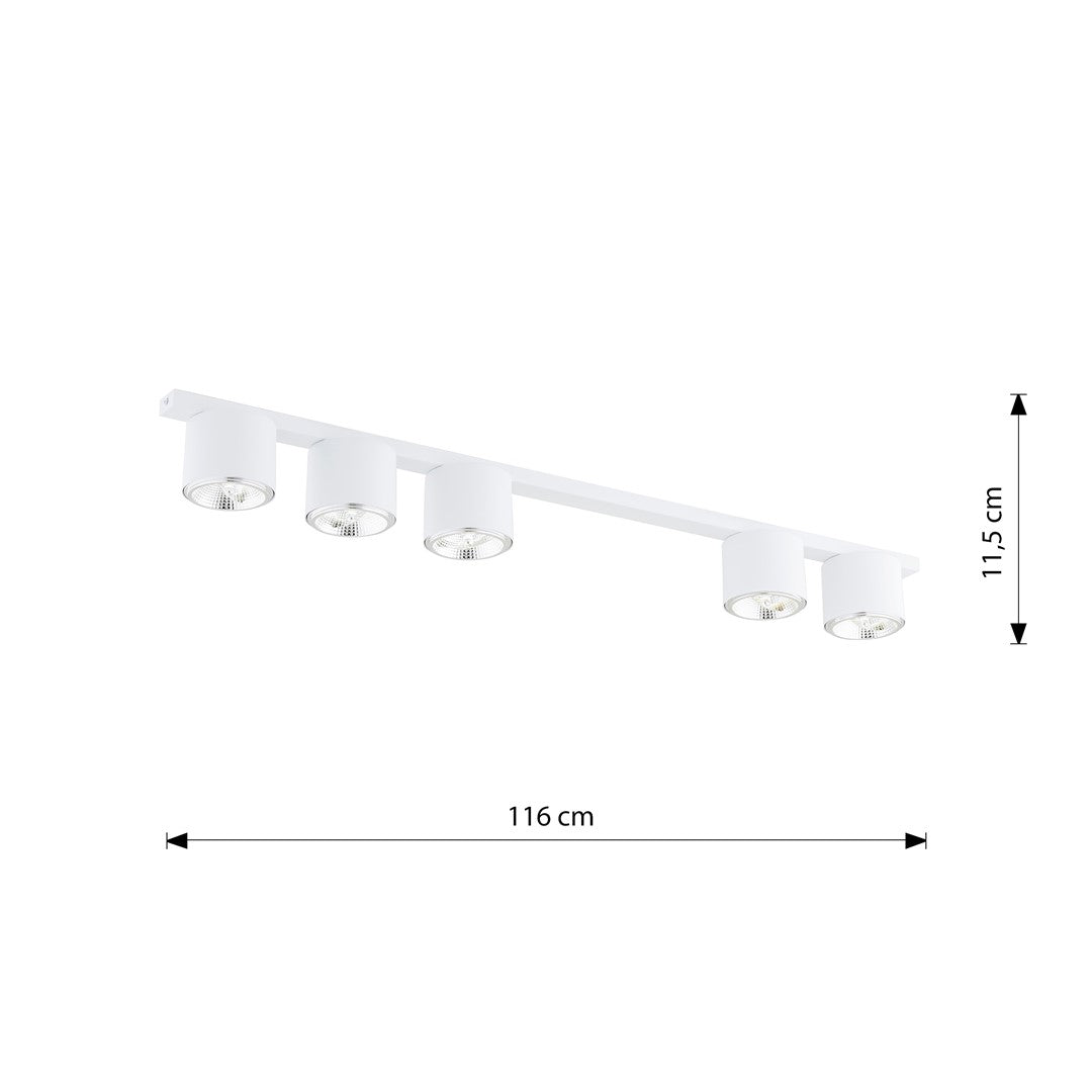Nano 5 loftspot hvid