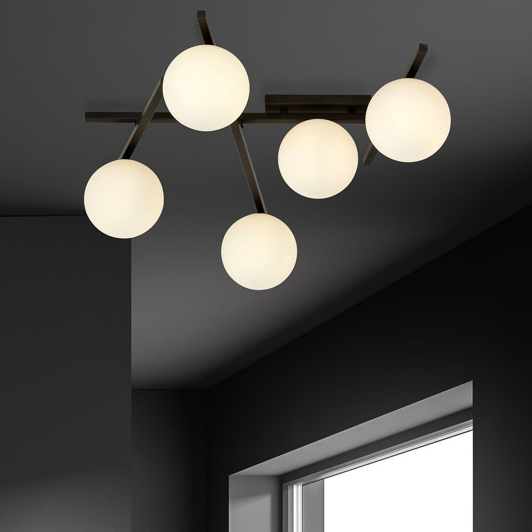 Smart 5 ceiling lamp black/opal