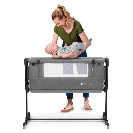 KINDERKRAFT Co-sleeping Bed Neste Grow Dark Grey