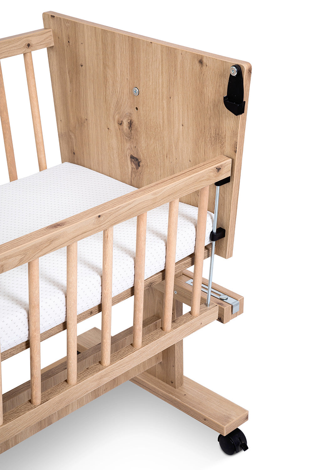 KLUPŚ 5-in-1 Co-sleeping Side Bed 89x40 ZOYA oak