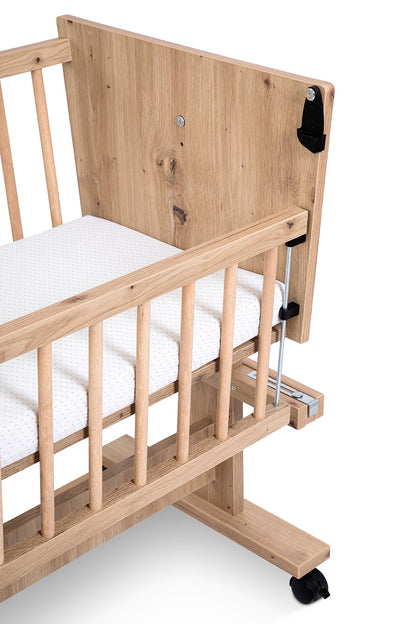KLUPŚ 5-in-1 Co-sleeping Side Bed 89x40 ZOYA oak