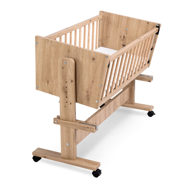 KLUPŚ 5-in-1 Co-sleeping Side Bed 89x40 ZOYA oak