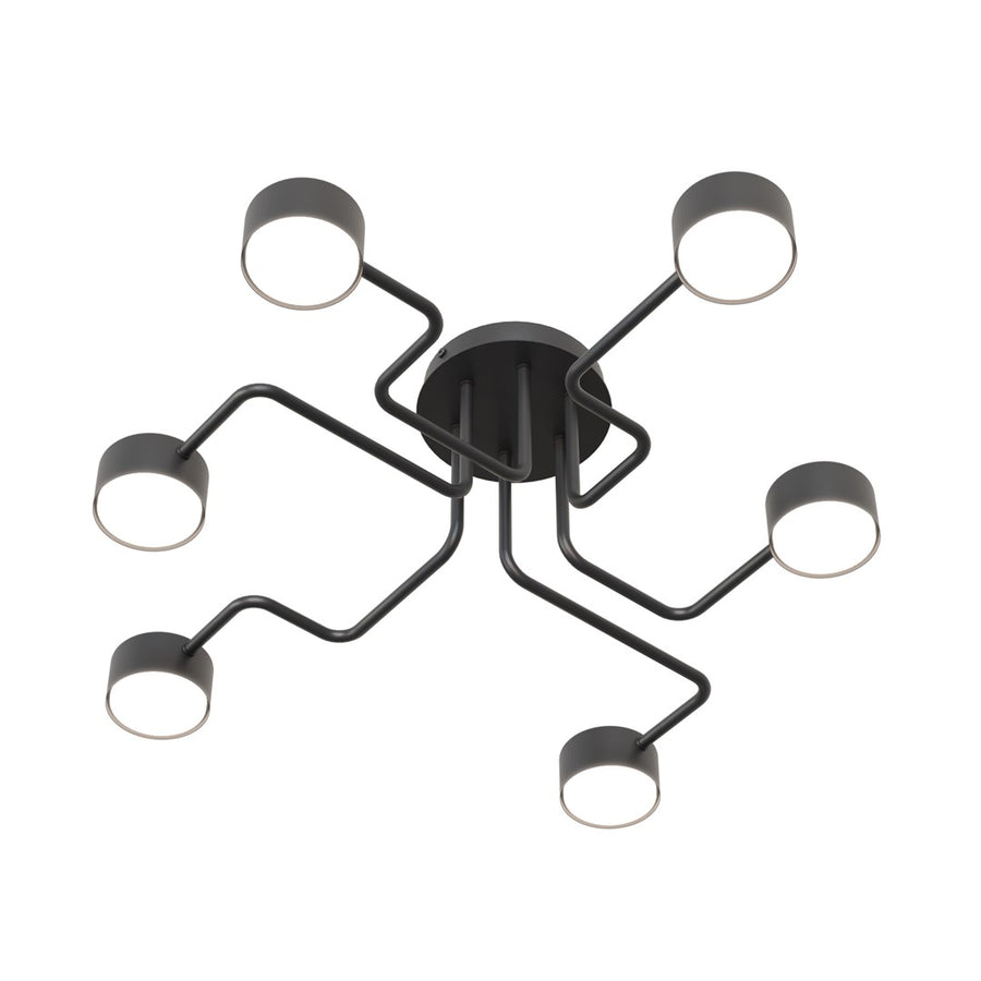 Kurage 6 loftlampe sort