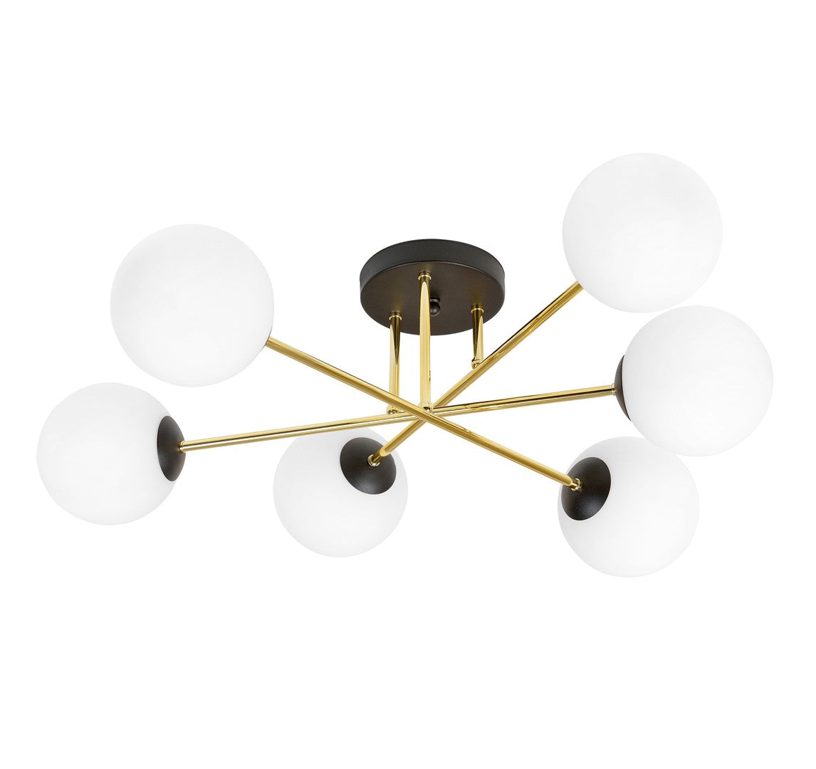 Magnum 6 loftlampe sort/opal