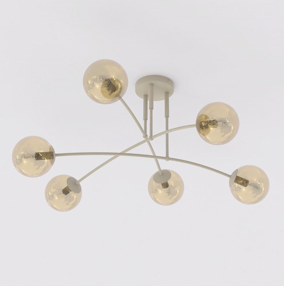 Pregos 6 loftlampe mokka/honning