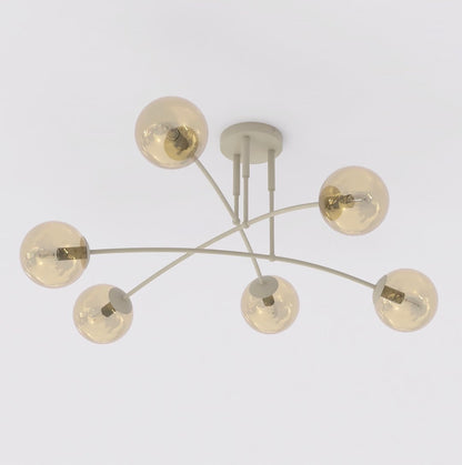 Pregos 6 loftlampe mokka/honning