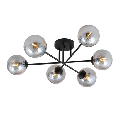 Roma 6 loftlampe sort/grafit