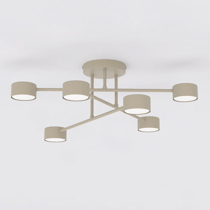 Halo 6 loftlampe mokka