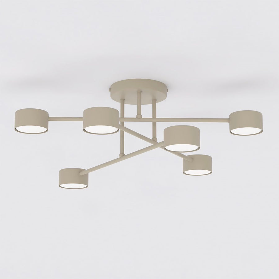 Halo 6 loftlampe mokka