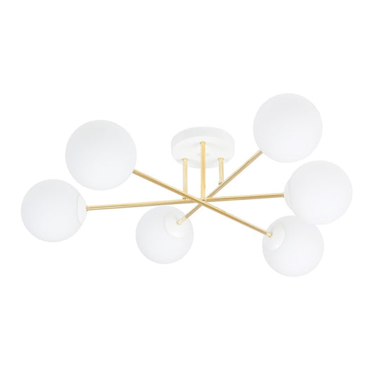 Magnum 6 loftlampe hvid/opal