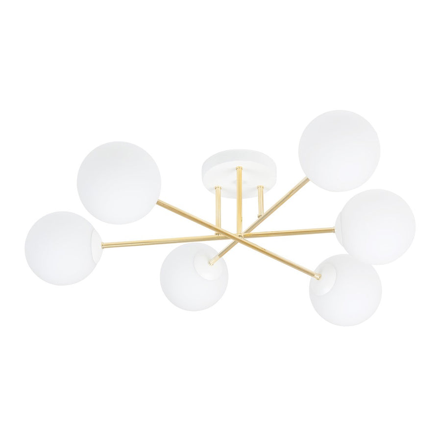 Magnum 6 loftlampe hvid/opal