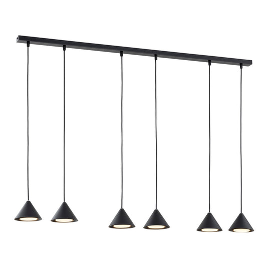 Elit 6 pendellampe sort/guld