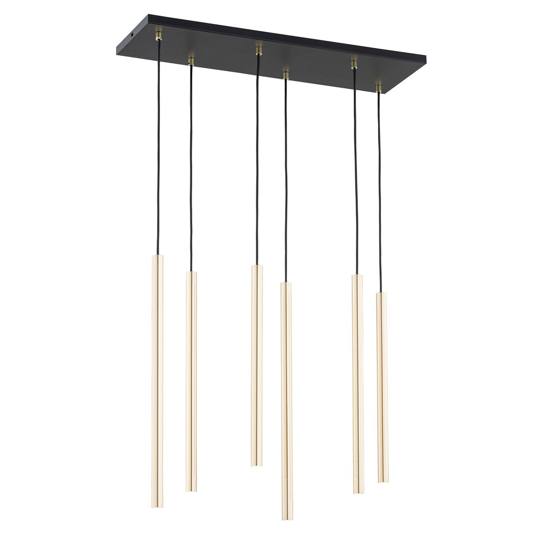 Selter 6 pendellampe guld