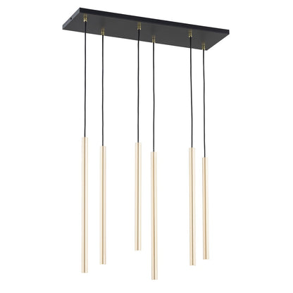 Selter 6 pendellampe guld