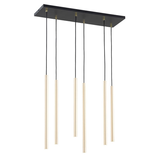 Selter 6 pendellampe guld