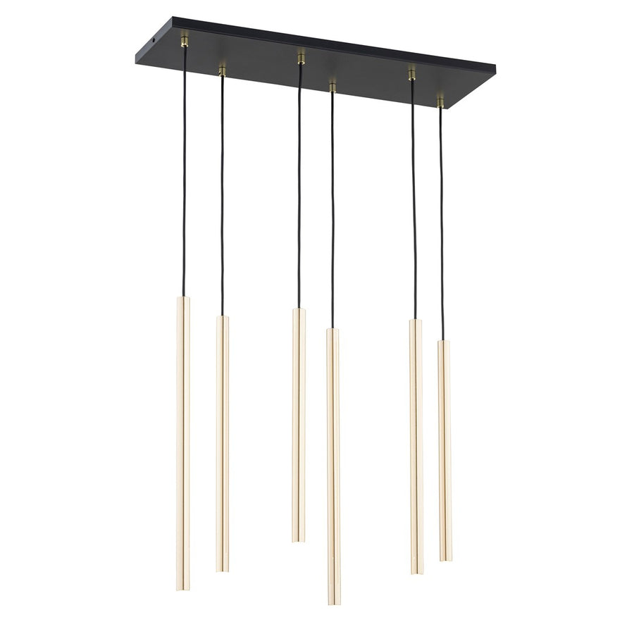 Selter 6 pendellampe guld