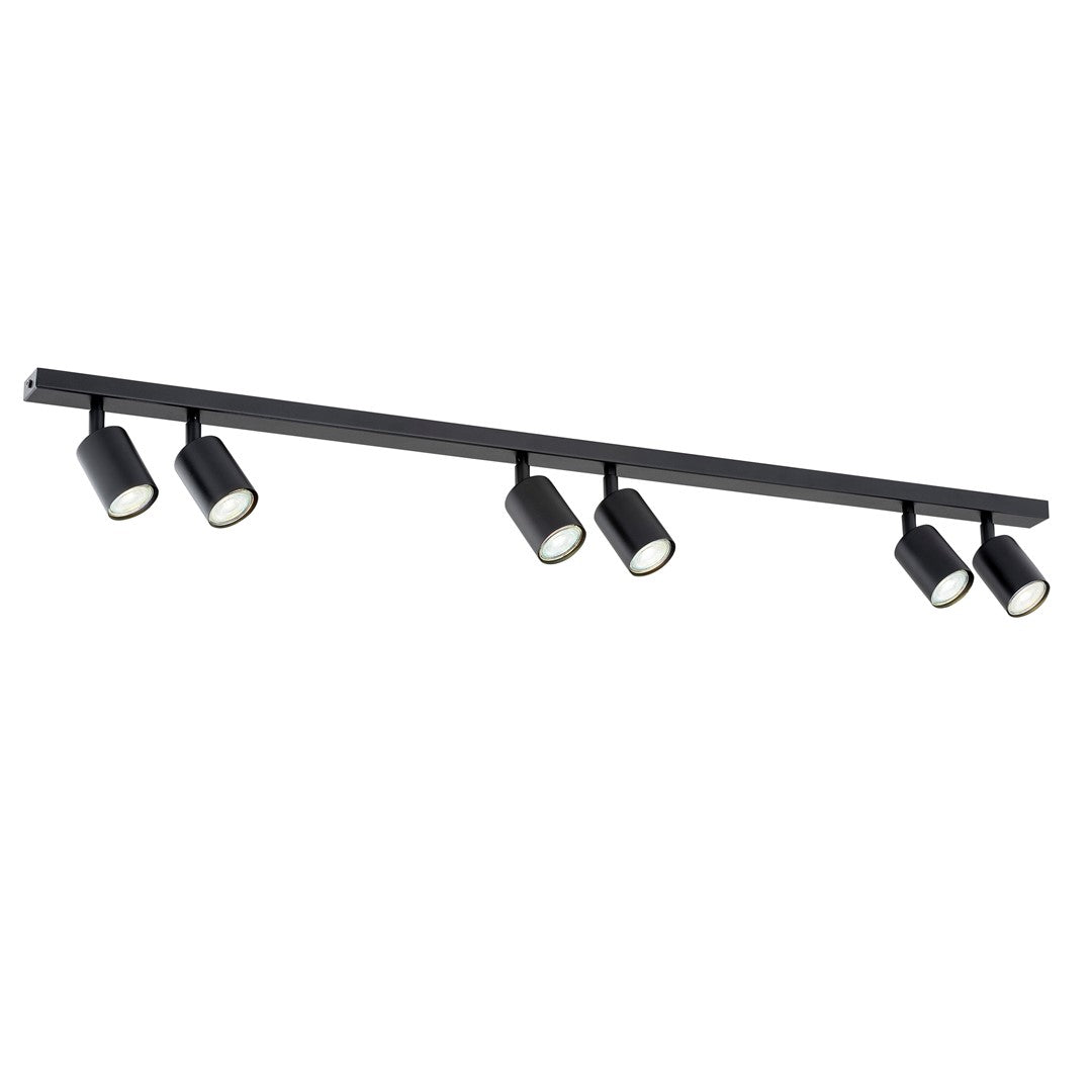 Flash 6 loftlampe sort