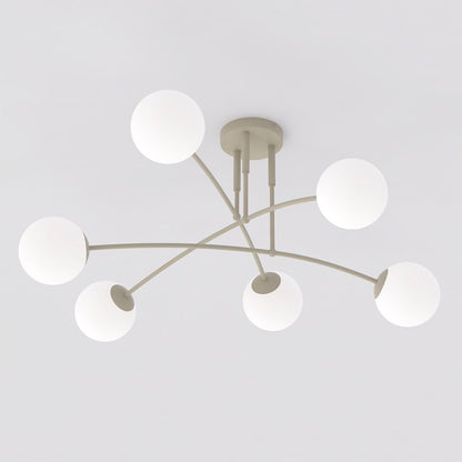 Nails 6 loftlampe mokka/opal