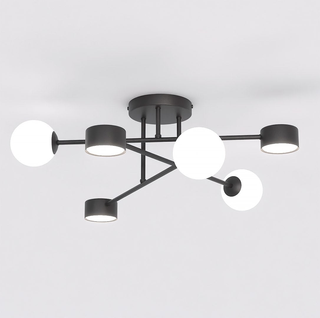 Holon 6 loftlampe sort