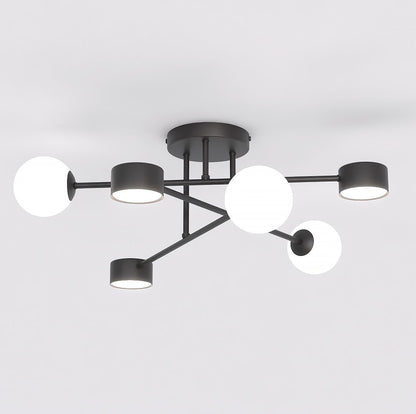 Holon 6 loftlampe sort