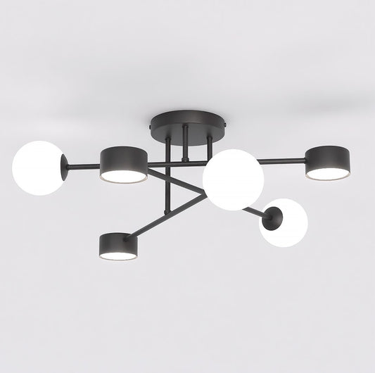 Holon 6 loftlampe sort