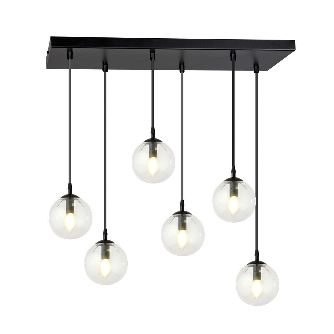 Cosmo 6 pendellampe transparent