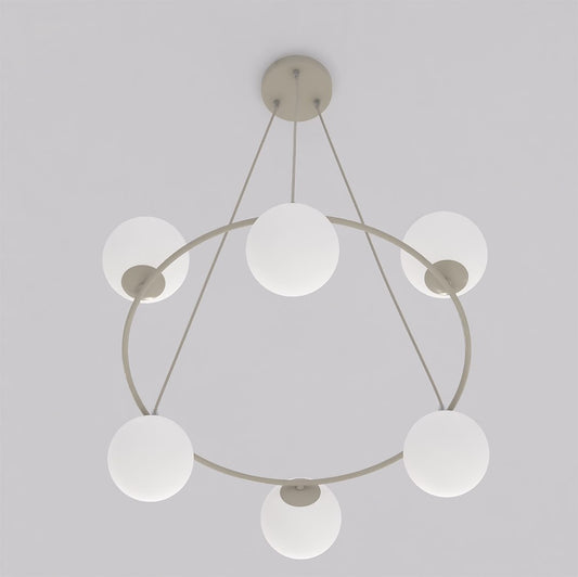 Azura 6 pendellampe mokka/opal