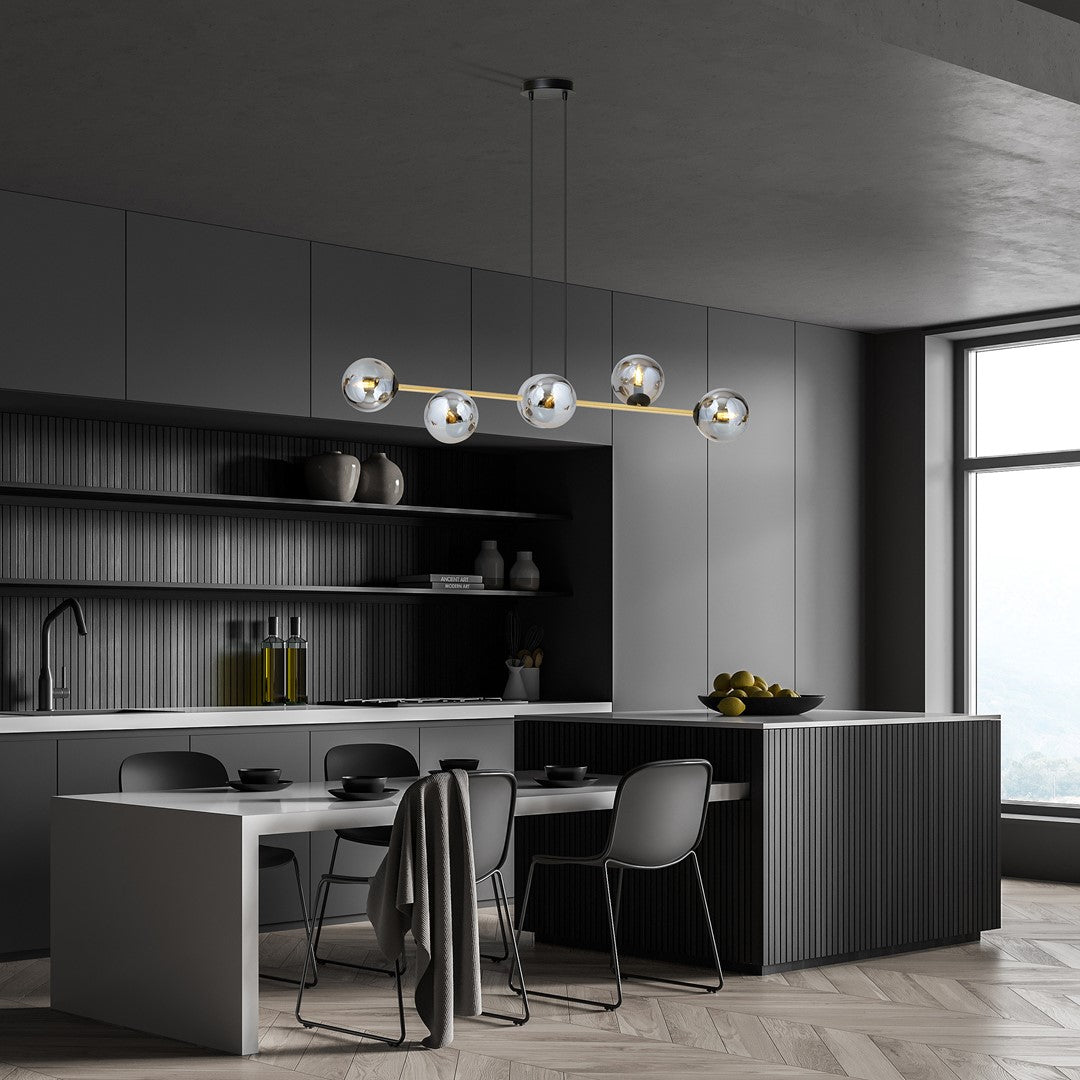 Gravity 6 loftlampe sort/grafit