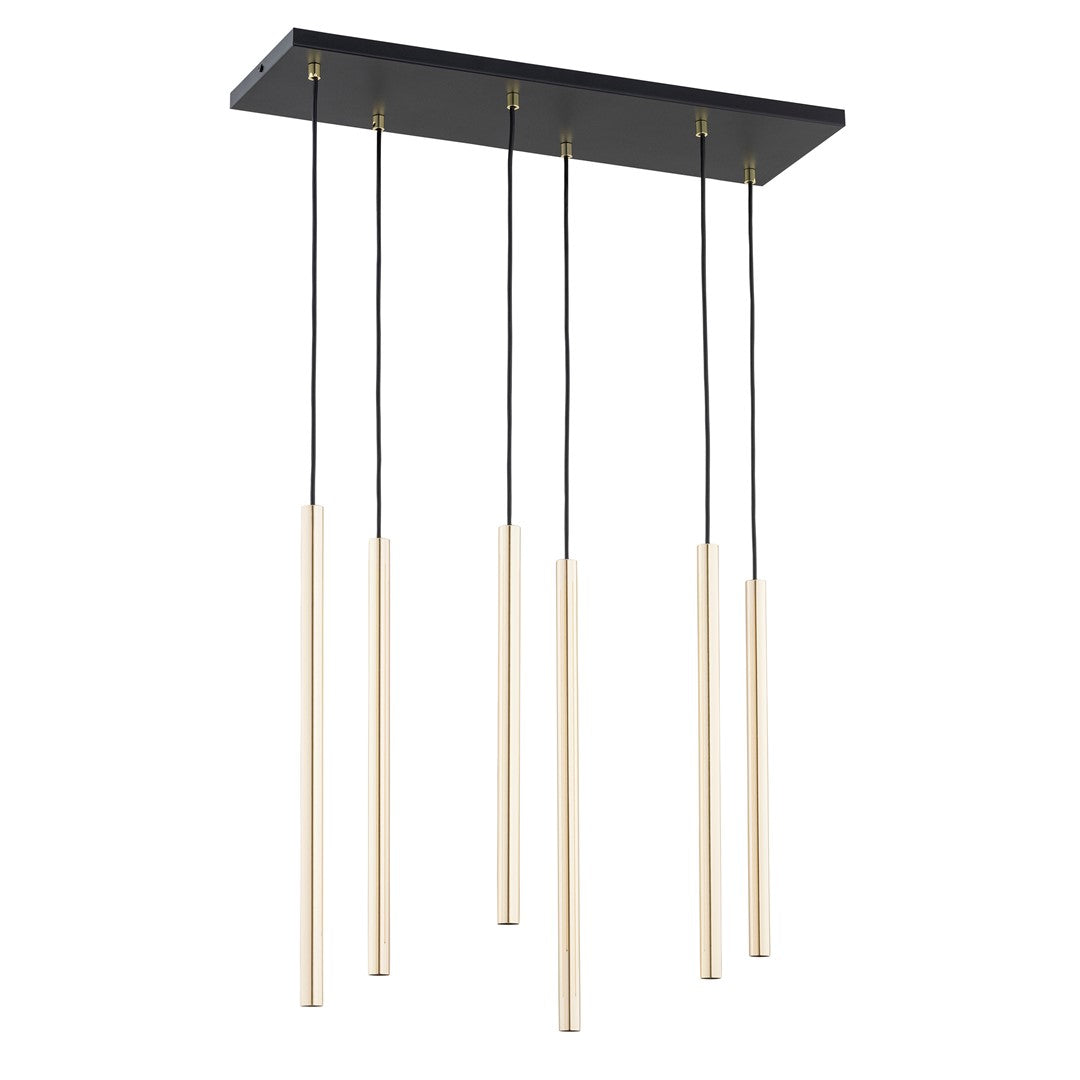 Selter 6 pendellampe guld
