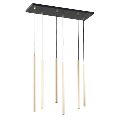 Selter 6 pendellampe guld