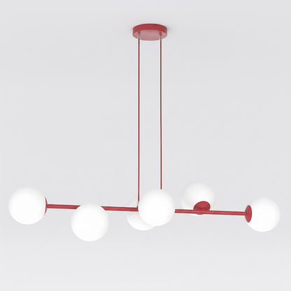 Magnus 6 pendellampe bordeaux/opal