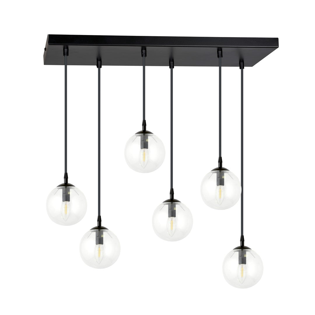 Cosmo 6 pendellampe transparent
