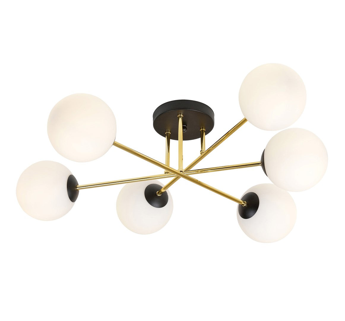 Magnum 6 loftlampe sort/opal