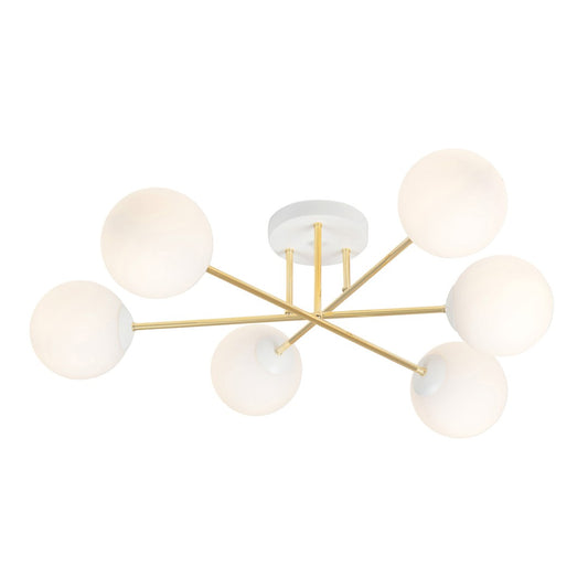 Magnum 6 loftlampe hvid/opal
