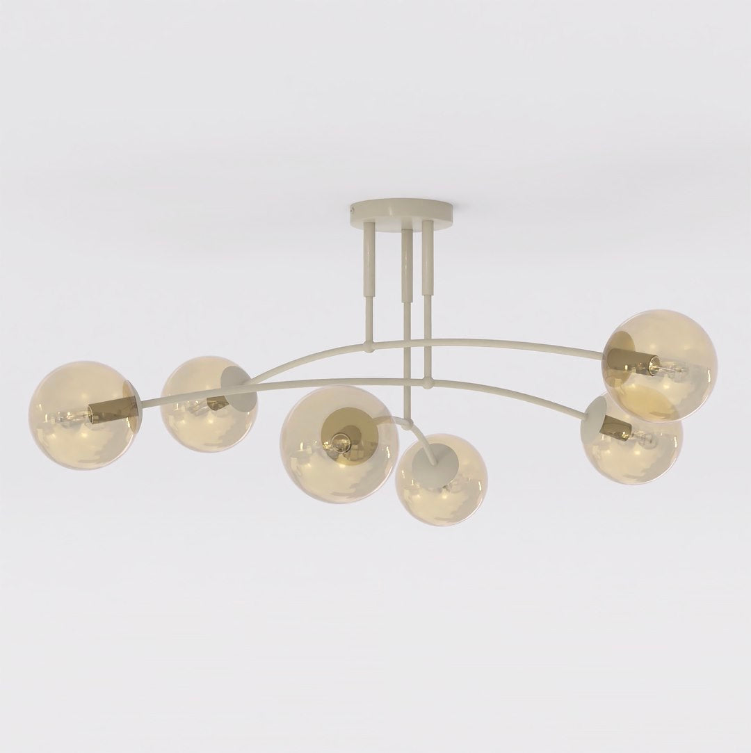 Pregos 6 loftlampe mokka/honning